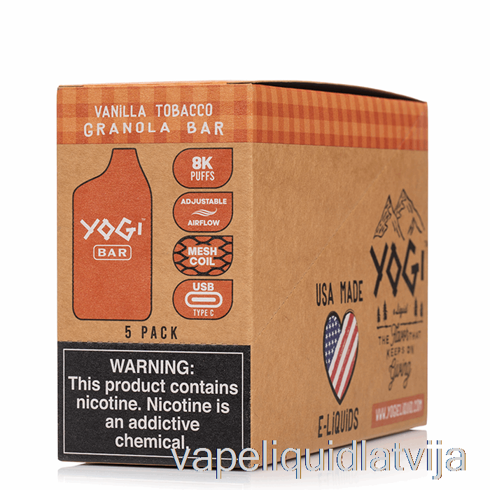 [5-pack] Yogi Bar 8000 Vienreizējās Lietošanas Vape šķidrums